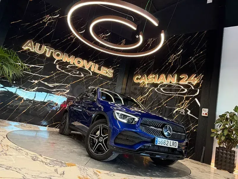 Usado Mercedes GLC300e 320 CV (235 kW) 2021 Azul SUV