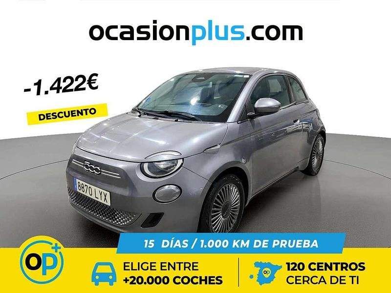 Usado Fiat 500e Icon 86 kW (118 CV) 2022 Gris Utilitario