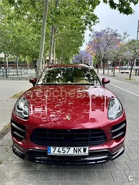 Usado Porsche Macan Turbo 400 CV (294 kW) 2015 Granate SUV