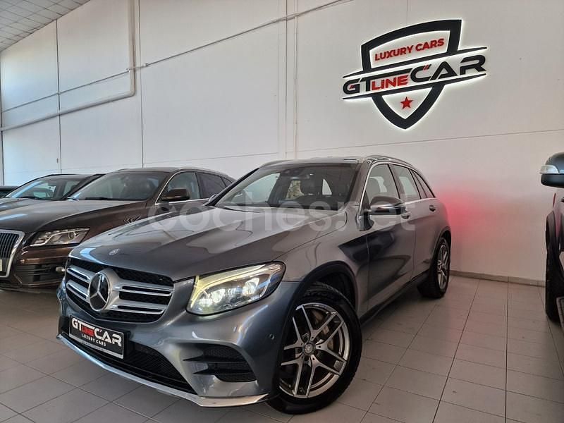 Usado Mercedes GLC220 AMG line 170 CV (125 kW) 2016 Gris / plata SUV