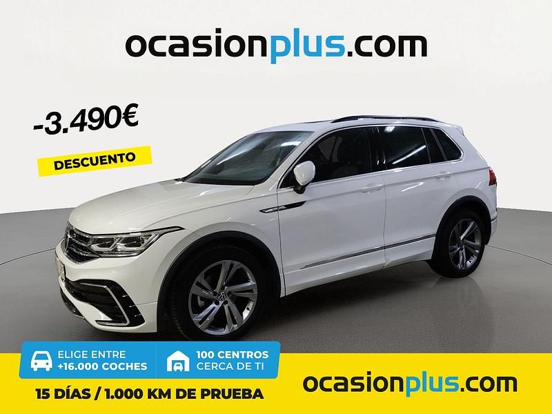 Blanco Usado 2021 VW Tiguan R-line SUV | 33.450 € (Un poco caro) - Imagen 1/4