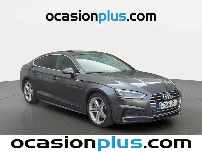 Usado Audi A5 Sportback S-Line 218 CV (160 kW) 2017 Gris Utilitario