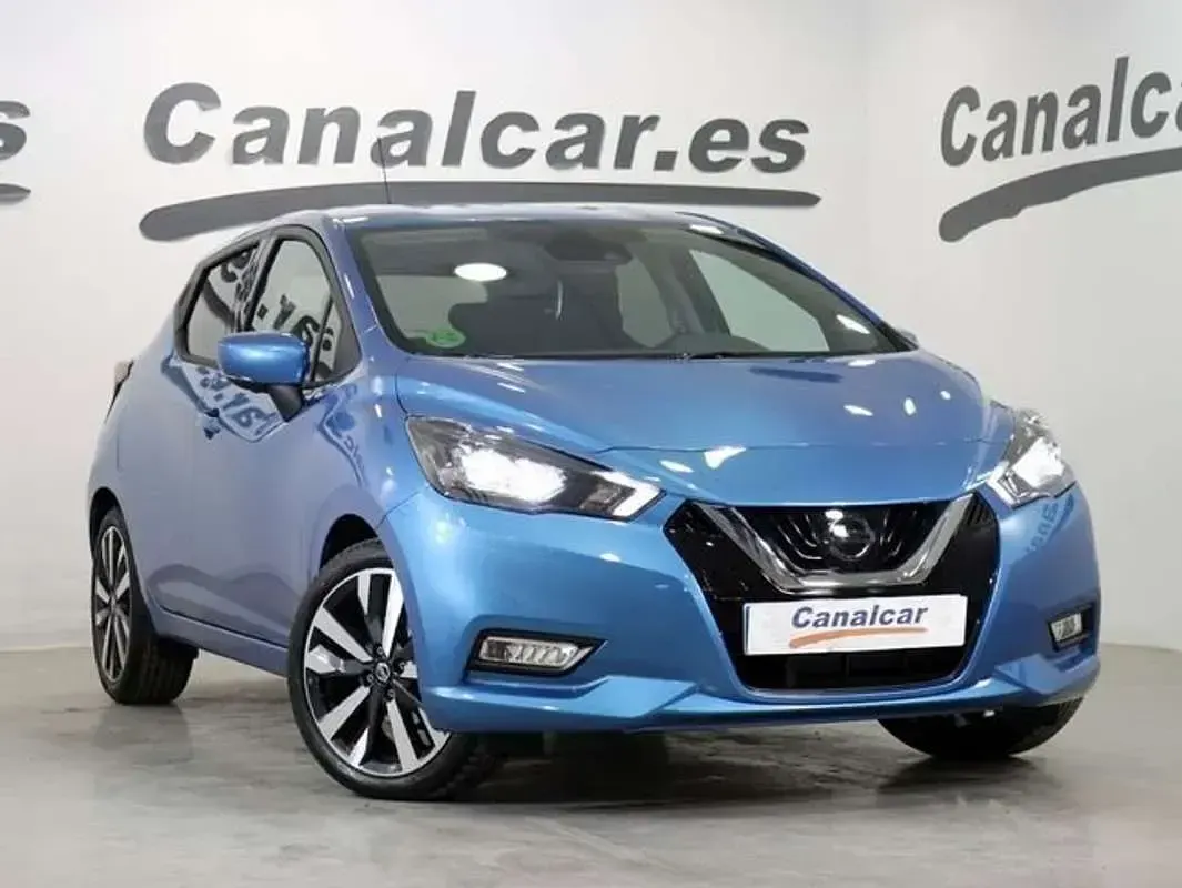 Usado Nissan Micra Tekna 92 CV (67 kW) 2022 Azul Utilitario