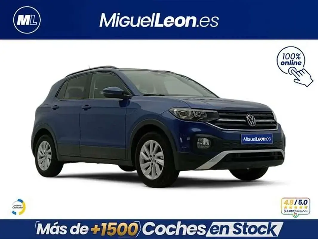 Usado VW T-Cross Advance 110 CV (80 kW) 2023 Azul SUV