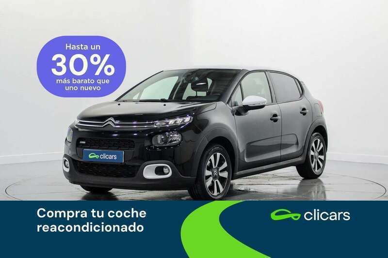 Negro Usado 2017 Citroën C3 PureTech Utilitario | 7990 € (Precio justo) - Imagen 1/4