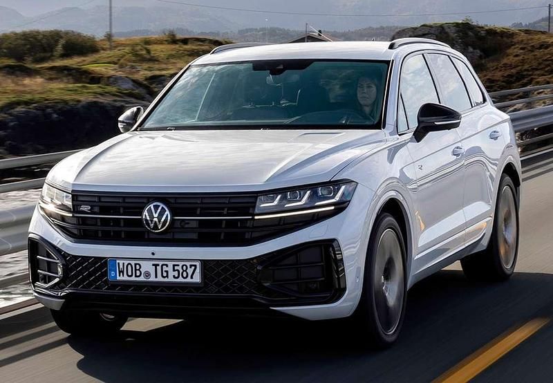 Usado VW Touareg R-line 286 CV (210 kW) 2018 Azul SUV