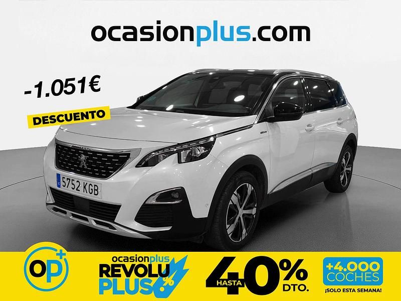 Usado Peugeot 5008 GT-line 120 CV (88 kW) 2017 Blanco SUV