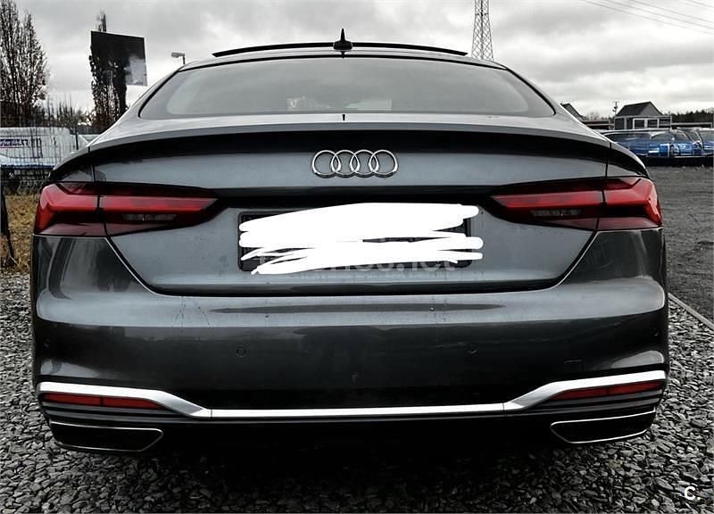 Usado Audi A5 Sportback S-Line 163 CV (119 kW) 2020 Gris / plata Utilitario