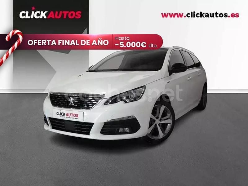 Blanco Usado 2021 Peugeot 308 SW GT Familiar | 12.550 € (Super precio) - Imagen 1/4