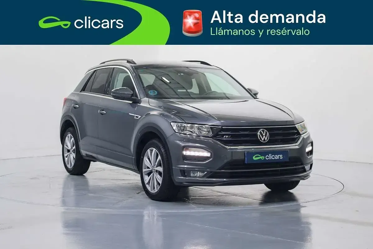 Usado VW T-Roc R-line 150 CV (110 kW) 2022 Gris SUV