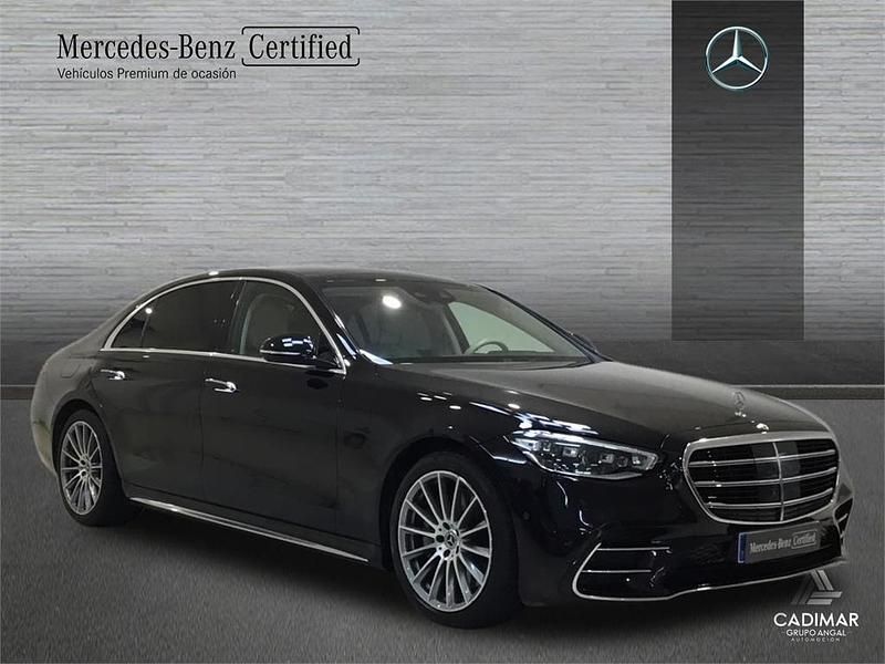 Usado Mercedes S350 AMG line 286 CV (210 kW) 2022 Negro Berlina