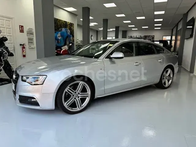 Usado Audi A5 Sportback S-Line 177 CV (130 kW) 2013 Gris / plata Utilitario