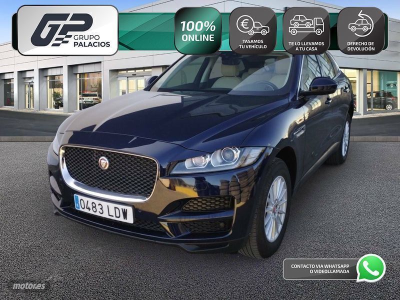 Azul Usado 2020 Jaguar F-Pace Prestige SUV | 29.495 € (Un poco caro) - Imagen 1/4