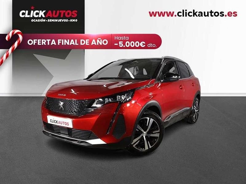 Rojo Usado 2021 Peugeot 3008 GT SUV | 16.650 € (Precio justo) - Imagen 1/4