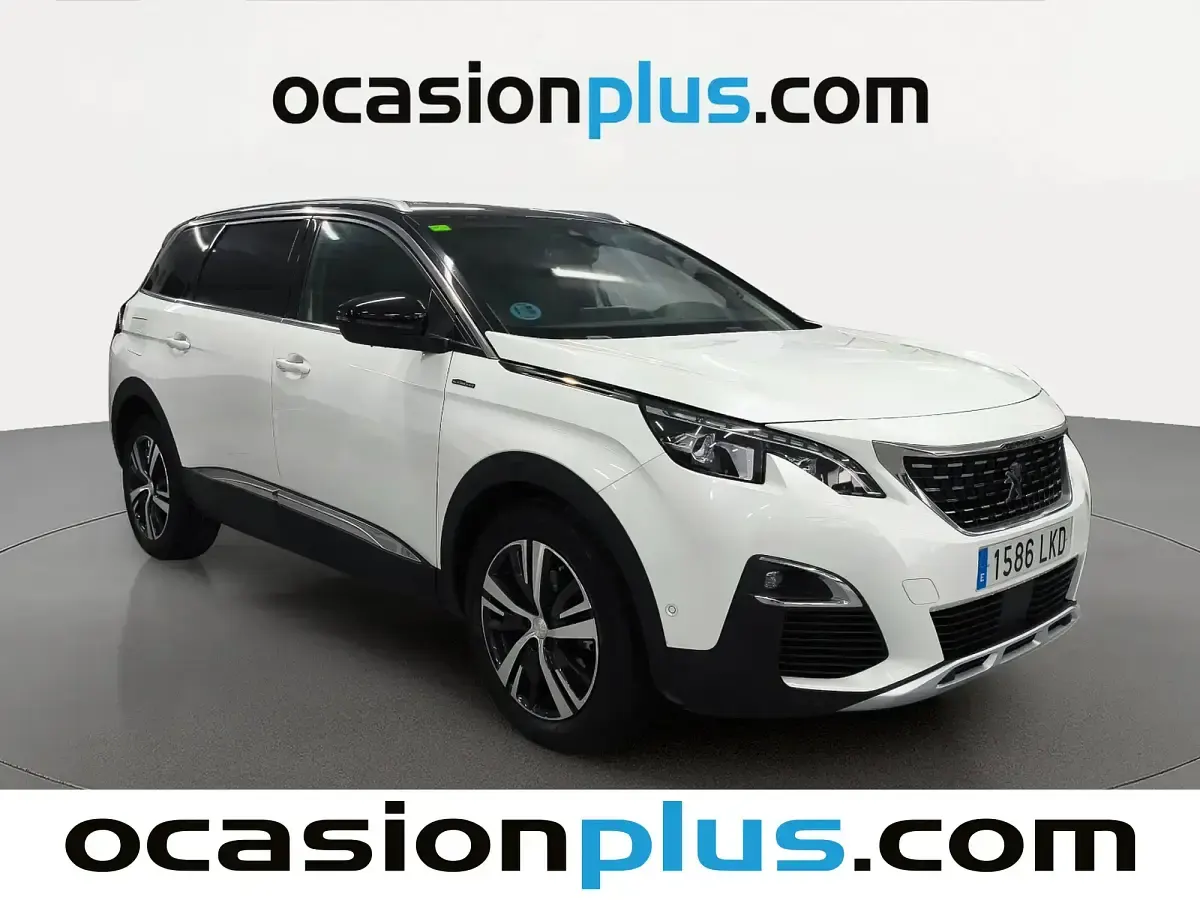 Usado Peugeot 5008 GT-line 130 CV (95 kW) 2020 Blanco SUV