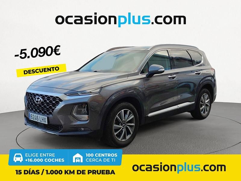 Gris Usado 2020 Hyundai Santa Fe SUV | 31.690 € (Precio justo) - Imagen 1/4