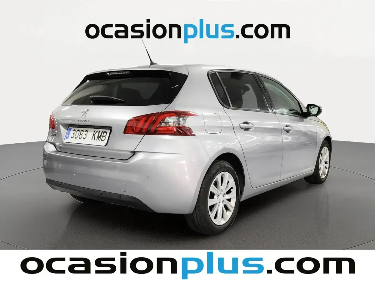 Usado Peugeot 308 Style 131 CV (96 kW) 2018 Gris Utilitario