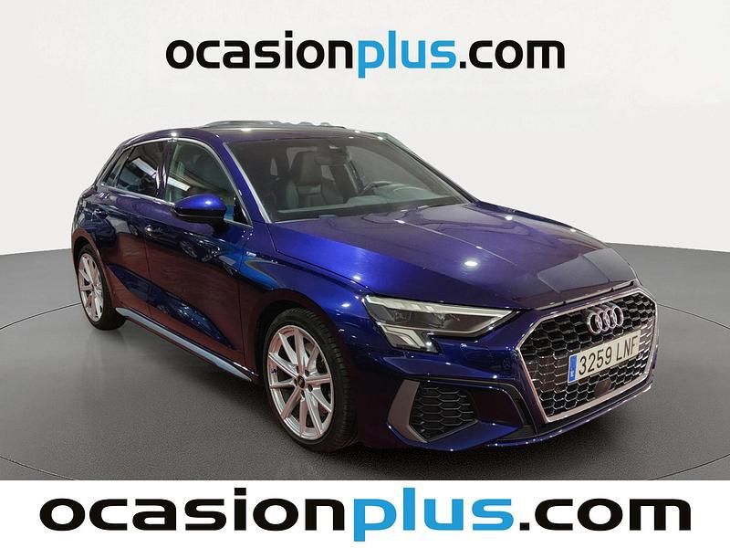 Usado Audi A3 Sportback S-Line 116 CV (85 kW) 2021 Azul Utilitario
