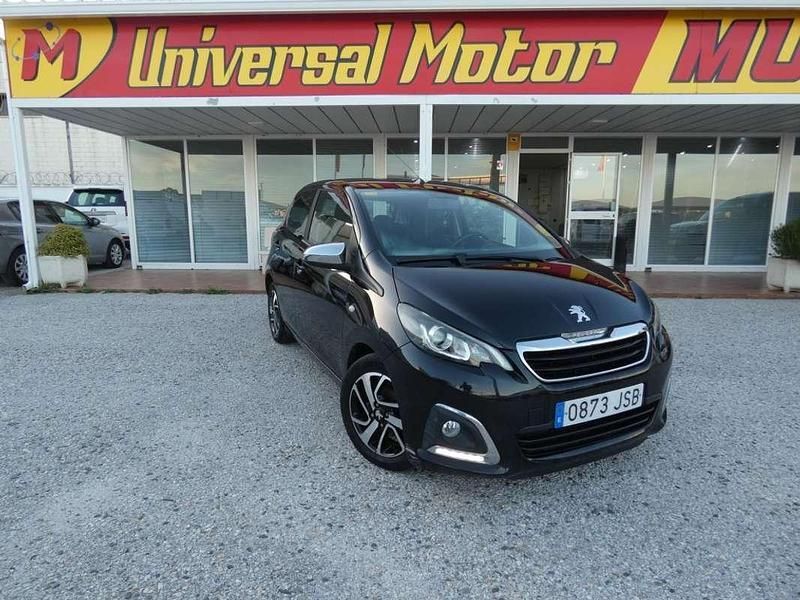 Negro Usado 2016 Peugeot 108 Allure Utilitario | 6990 € (Precio justo) - Imagen 1/4