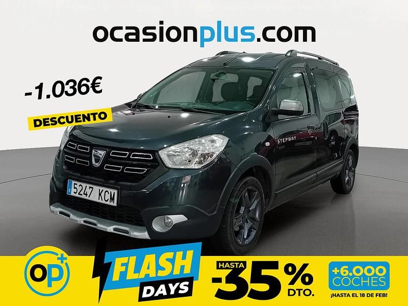 Usado Dacia Dokker Stepway 90 CV (66 kW) 2017 Gris Monovolumen