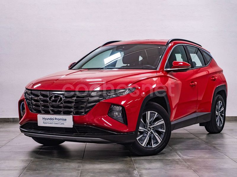 Rojo Usado 2023 Hyundai Tucson SUV | 24.990 € (Precio justo) - Imagen 1/4