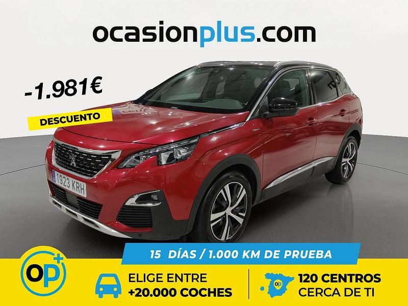 Rojo Usado 2018 Peugeot 3008 GT-line SUV | 18.500 € (Precio justo) - Imagen 1/4