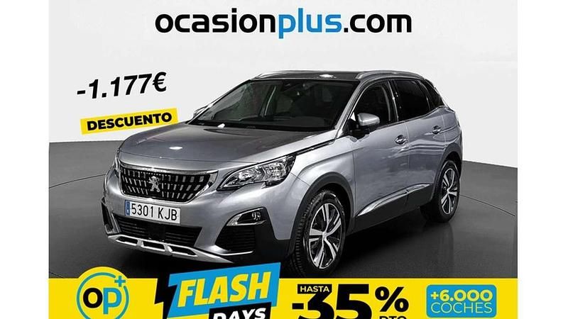 Usado Peugeot 3008 Allure 131 CV (96 kW) 2018 Gris SUV