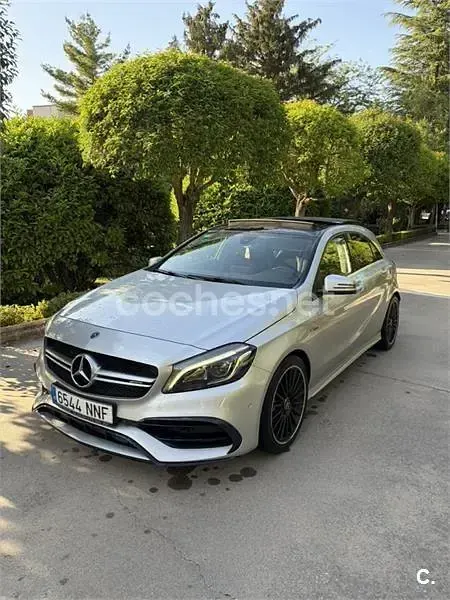 Usado Mercedes CLA45 AMG 381 CV (280 kW) 2018 Gris / plata Coupe