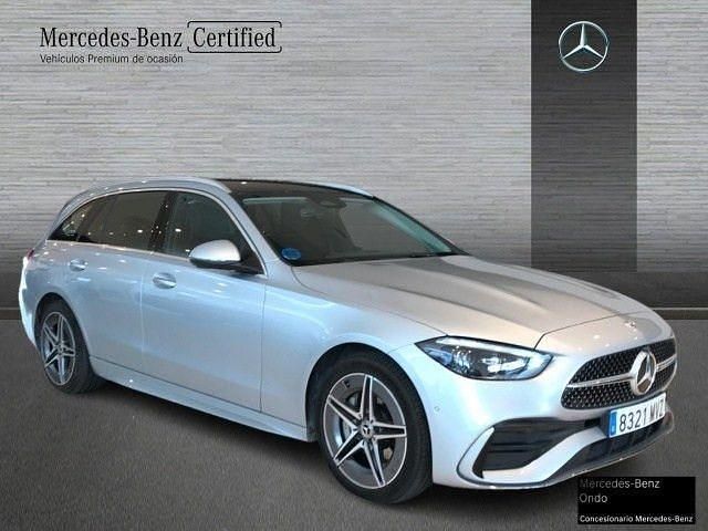 Usado Mercedes C300e AMG line 313 CV (230 kW) 2024 Plata hightech