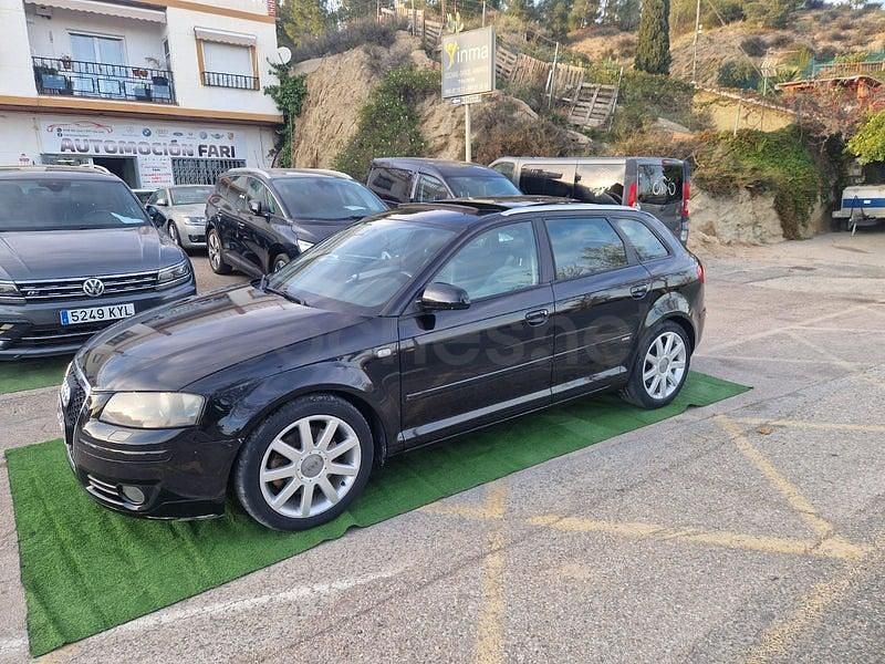 Usado Audi A3 Ambiente 140 CV (102 kW) 2007 Negro Utilitario