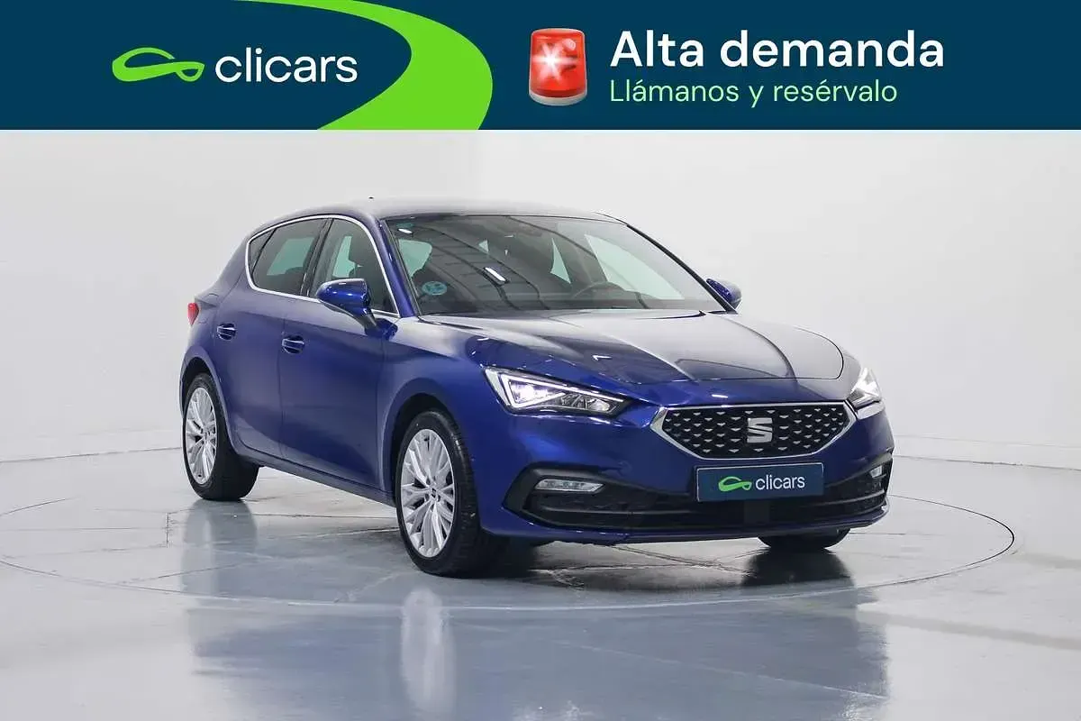 Usado Seat Leon XCELLENCE 150 CV (110 kW) 2021 Azul Utilitario