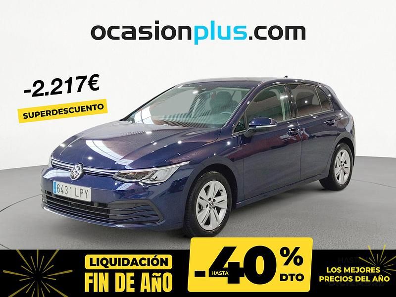 Azul Usado 2021 VW Golf VIII Life | 19.690 € (Precio justo) - Imagen 1/4