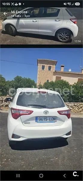 Usado Toyota Yaris Active 69 CV (50 kW) 2019 Blanco Berlina