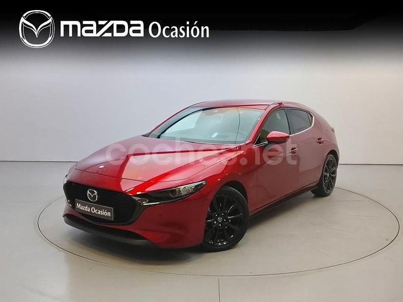 Granate Usado 2022 Mazda 3 Berlina | 22.990 € (Un poco caro) - Imagen 1/4