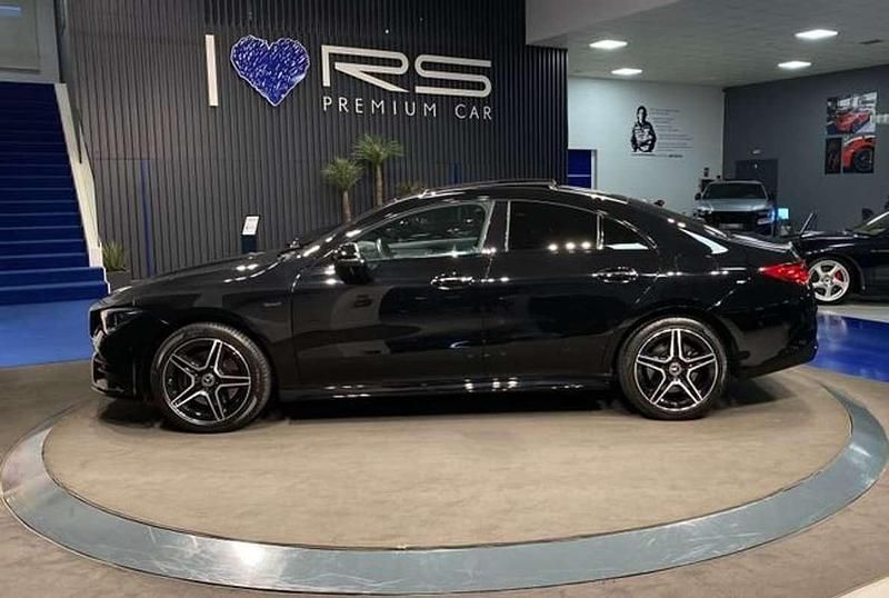 Usado Mercedes C220 AMG line 218 CV (160 kW) 2021 Negro Coupe