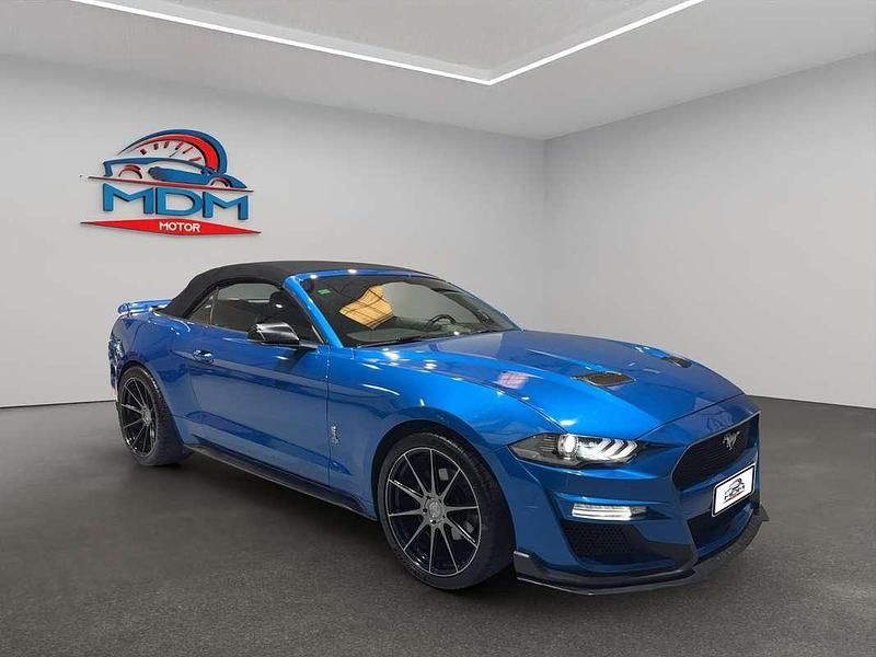 Azul Usado 2019 Ford Mustang Convertible Descapotable | 37.980 € (Precio justo) - Imagen 1/4