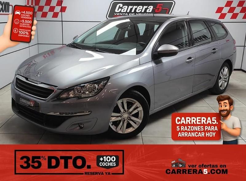 Usado Peugeot 308 120 CV (88 kW) 2015 Gris Utilitario