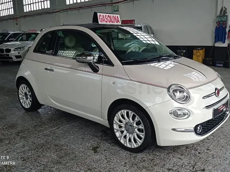 Usado Fiat 500C Lounge 105 CV (77 kW) 2018 Beige Descapotable