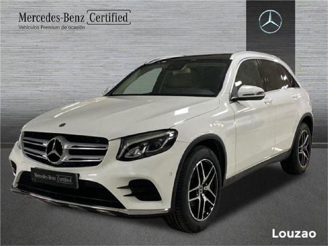 Usado Mercedes GLC220 AMG line 170 CV (125 kW) 2019 Blanco SUV