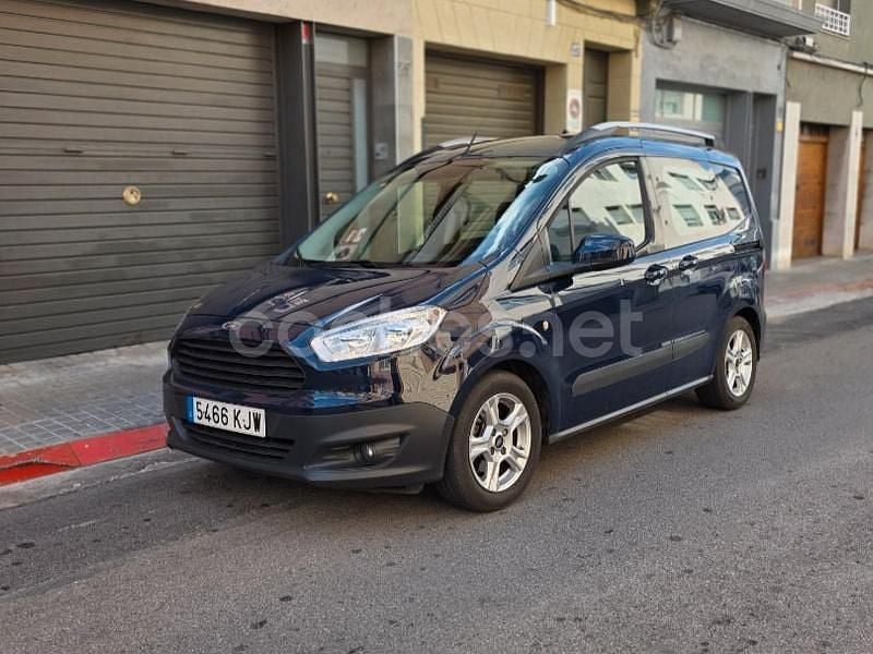 Azul Usado 2018 Ford Tourneo Courier Ambiente Monovolumen | 6990 € (Precio justo) - Imagen 1/4