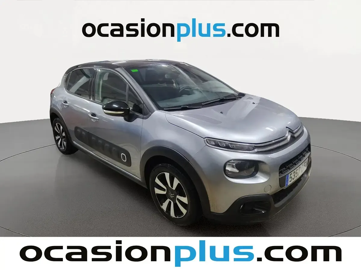 Usado Citroën C3 PureTech 110 CV (80 kW) 2020 Gris Utilitario