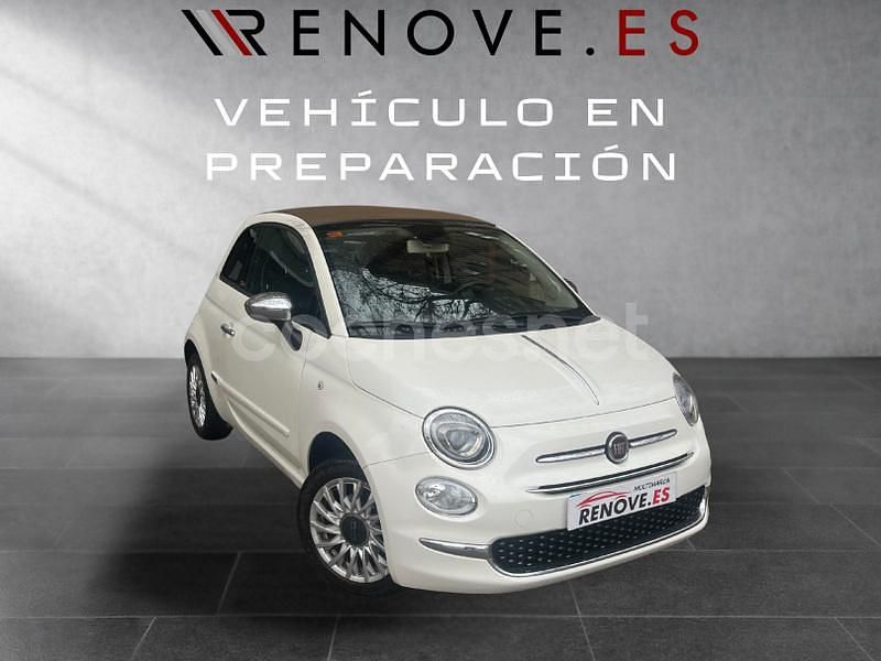 Beige Usado 2021 Fiat 500C Lounge Descapotable | 10.990 € (Precio justo) - Imagen 1/4
