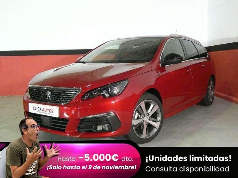 Rojo Usado 2021 Peugeot 308 GT Familiar | 10.450 € (Super precio) - Imagen 1/4