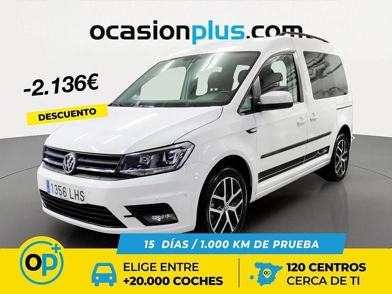Usado VW Caddy 150 CV (110 kW) 2020 Blanco Monovolumen