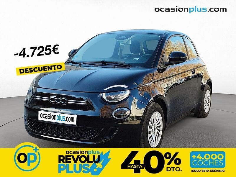 Usado Fiat 500e Action 69 kW (95 CV) 2022 Negro Utilitario