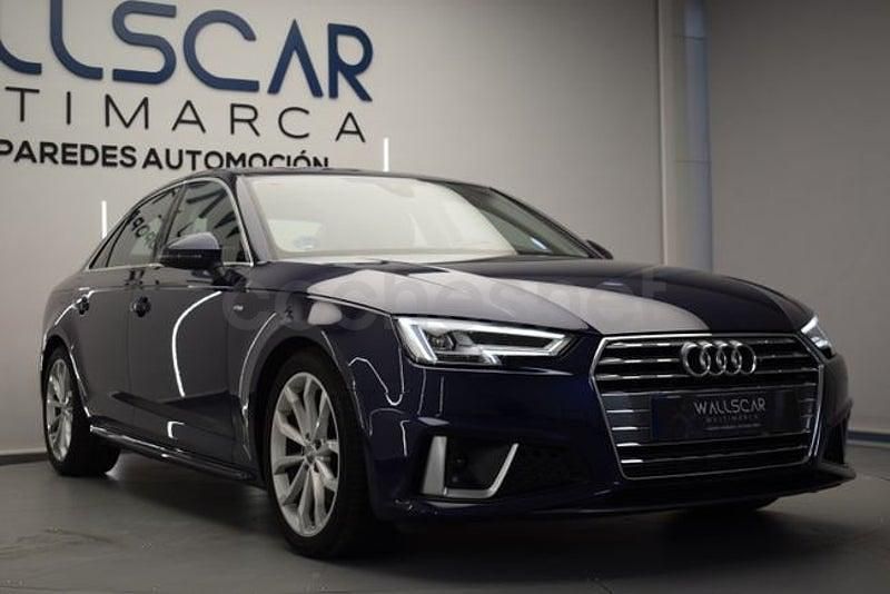 Usado Audi A4 S-Line 150 CV (110 kW) 2019 Azul Berlina