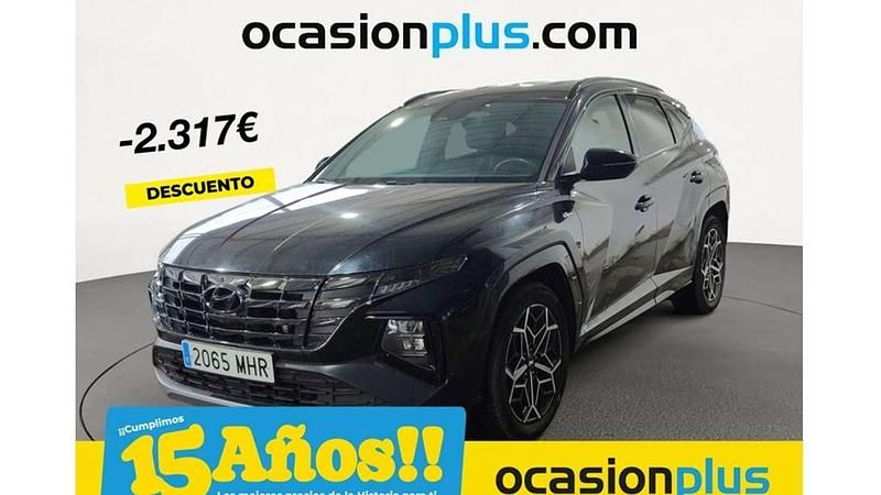 Negro Usado 2023 Hyundai Tucson N Line SUV | 21.325 € (Precio justo) - Imagen 1/4