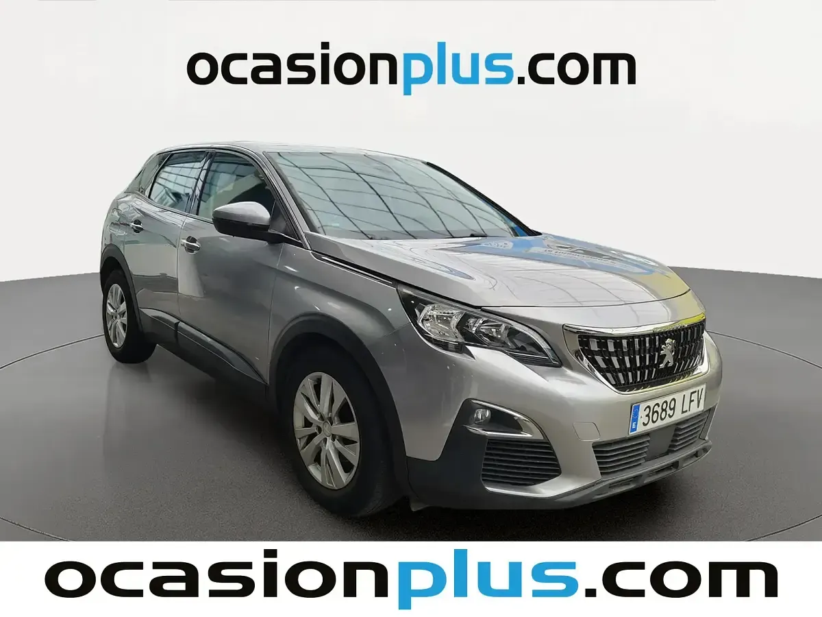 Usado Peugeot 3008 Active 130 CV (95 kW) 2020 Gris SUV