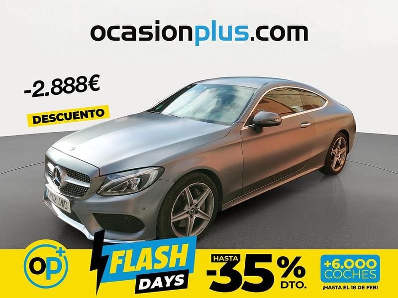 Usado Mercedes C300 AMG 245 CV (180 kW) 2017 Gris Coupe