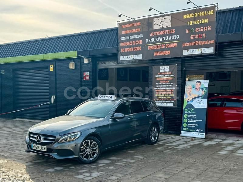 Gris / plata Usado 2017 Mercedes C220 Familiar | 13.300 € (Super precio) - Imagen 1/4